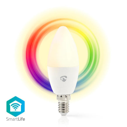 Nedis Wifilc11Wte14 Wi-Fi Smart Led-Lamp Full Colour En Warm-Wit E14