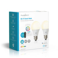 Nedis Wifilrc20E27 Smartlife Multicolour Lamp Wi-Fi E27 806 Lm 9 W Rgb / Warm To Cool White Android&Trade; / Ios Peer