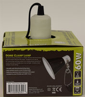 Komodo Black Dome Clamp Lamp Fixture