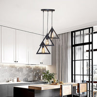 Homestyle Pro Mk022-B Industriële Pyramide Hanglampen Zwart/Metaal