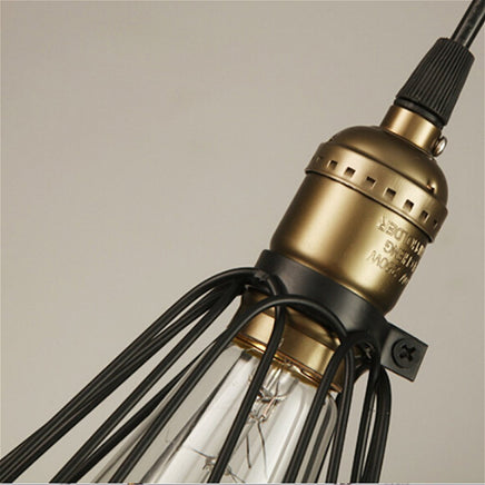 Homestyle Pro Mk006-B Industriële Hanglamp 19X23 Cm Zwart/Metaal