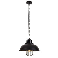 Homestyle Pro Mk107-Bb Industriële Hanglamp 33X26 Cm Zwart/Metaal