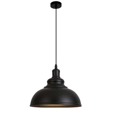 Homestyle Pro Mk104-Bb Industriële Hanglamp 40X30 Cm Zwart/Goud/Metaal