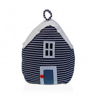 Deurstopper huis blauw