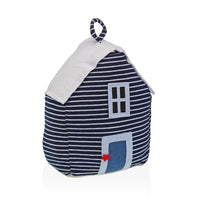 Deurstopper huis blauw