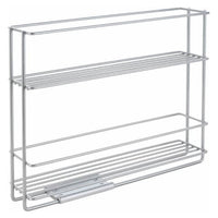 Metaltex Space Saver Smart Kitchen Uitschuifbaar Kruidenrek 6X28X22 Cm Zilver