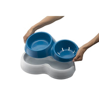 Bama Pet Voerderbak Met Waterreservoir 33X20X9 Cm Assorti