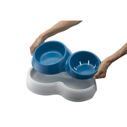 Bama Pet Voerderbak Met Waterreservoir 33X20X9 Cm Assorti