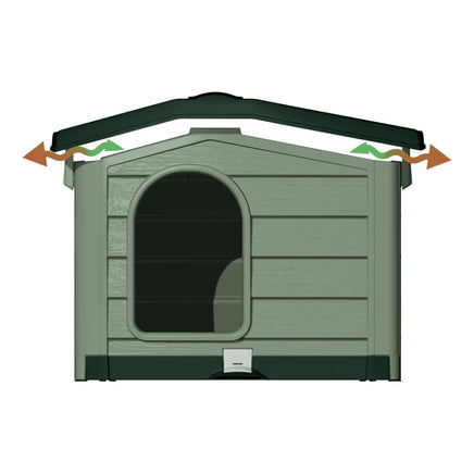 Bama Pet Cuccia Hondenhok 89X75X62 Cm Groen