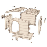 Bama Pet Cuccia Hondenhok 89X75X62 Cm Beige/Taupe