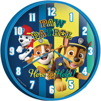 Paw Patrol Wandklok 25 Cm Blauw