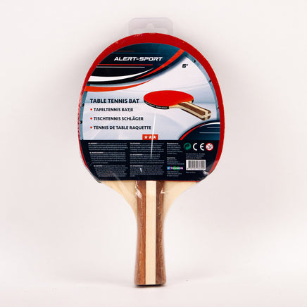 Alert Sport 3 Sterren Tafeltennis Batje Hout/Rubber