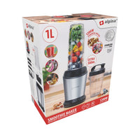 Alpina Smoothie Maker 1L Rvs/Zwart