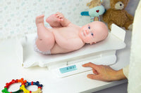 CMBG Babyweegschaal met digitale centimeter, wit