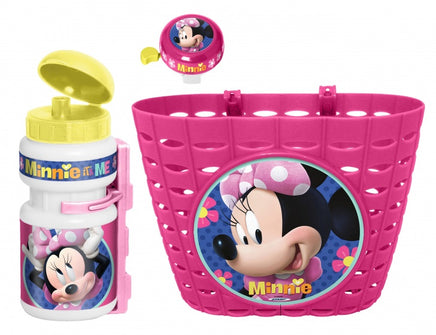 Disney Minnie Mouse Kinderfietsaccessoires Roze 3-Delig