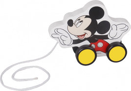 Tooky Toy Mickey Mouse Houten Trekfiguur 18 Maanden Wit/Zwart wit/zwart/geel
