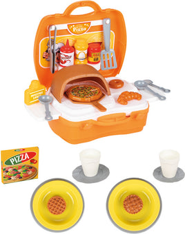 Pilsan Speelgoed Pizzaset Oranje 35-Delig