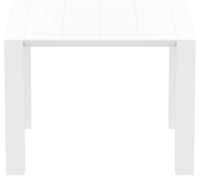 Siesta Vegas Uitschuifbare Tuintafel Small 100/140 Cm Wit