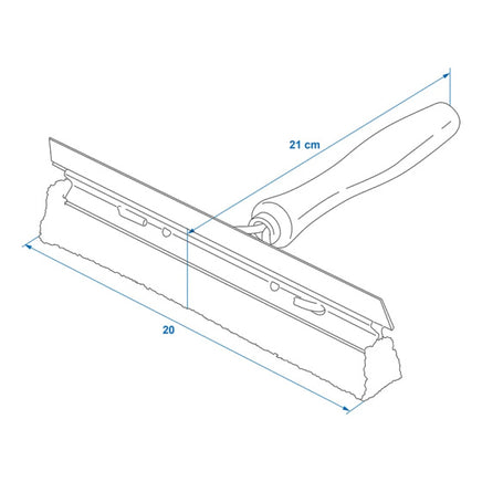 Proplus Raamtrekker 20 Cm Houten Steel Rood