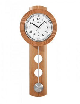 BeoXL - Wandklok hout met slinger modern design
