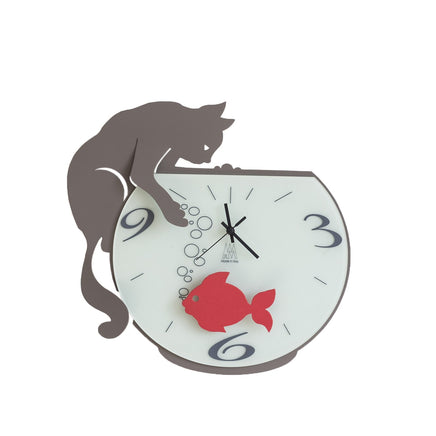 BeoXL - Wandklok Modern Italiaans design "Tommy and Fish"