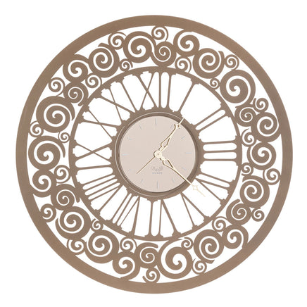 BeoXL - Wandklok Modern Italiaans wandontwerp met Rococo-spiralen