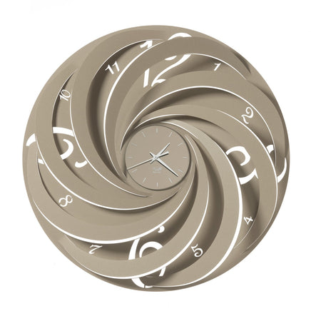 BeoXL - Wandklok Modern Italiaans groot ontwerp met driedimensionaal vortex-effect