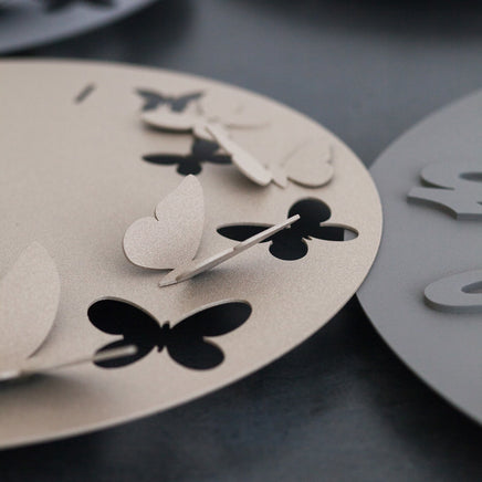 BeoXL - Wandklok Modern Italiaans ontwerp "Butterfly Spring"