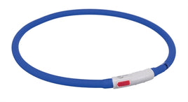 Trixie Halsband Usb Siliconen Lichtgevend Oplaadbaar Royal Blauw 70X1 CM