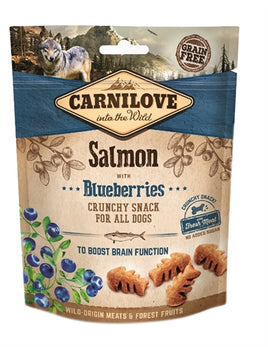 Carnilove Crunchy Snack Zalm / Blauwe Bes 200 GR