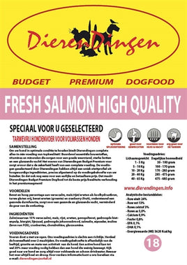 Merkloos Budget Premium Dogfood Fresh Salmon High Quality 14 KG