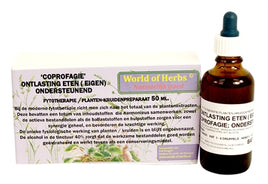 Dierendrogist World Of Herbs Fytotherapie Coprofagie Ontlasting Eten 50 ML