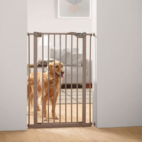 Savic Dog Barrier Afsluithek Met Kleine Deur Grijs 74-84X107 CM