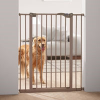 Savic Dog Barrier Afsluithek Met Kleine Deur Grijs 74-84X107 CM