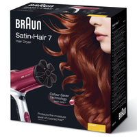 Braun Hd770 Satin Hair 7 Colour F&Ouml;Hn 2200W Rood/Zilver