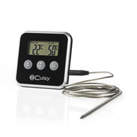 Nedis Kath105Bk Vleesthermometer 0 - 250 &Deg;C Digitaal Display Timer