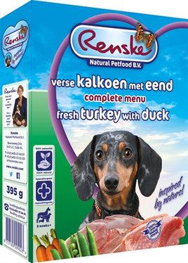 Renske Vers Vlees Kalkoen/Eend 395 GR (10 stuks)