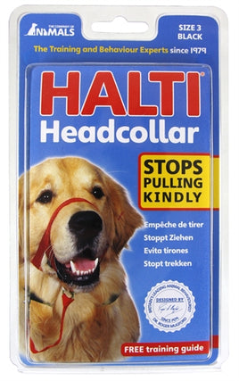 The Company Of Animals Halti Headcollar Zwart MAAT 3