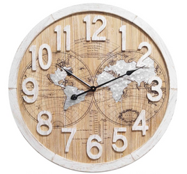 BeoXL - Wandklok World WOOD Modern Industrieel Design