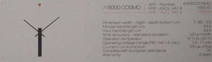 BeoXL - COSMO WANDKLOK 6000