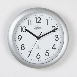 BeoXL - Wandklok MAGIC Modern Design zilver