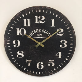 BeoXL - Wandklok VINTAGE 1870 Zwart