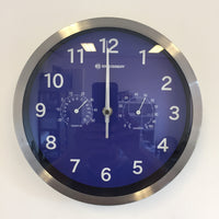BeoXL - Wandklok Temperatuur en hygro meter  Modern Design Blauw