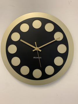 Wandklok CHANTALBRANDO -- MEDUSA -- BLACK & GOLD -- MODERN DESIGN --