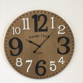 BeoXL - Wandklok Vintage WOOD Design