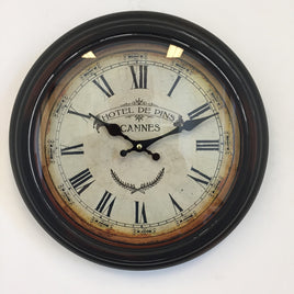 BeoXL - Wandklok Hotel des Pins Cannes Vintage