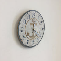 BeoXL - Wandklok Nautica anker vintage industrieel