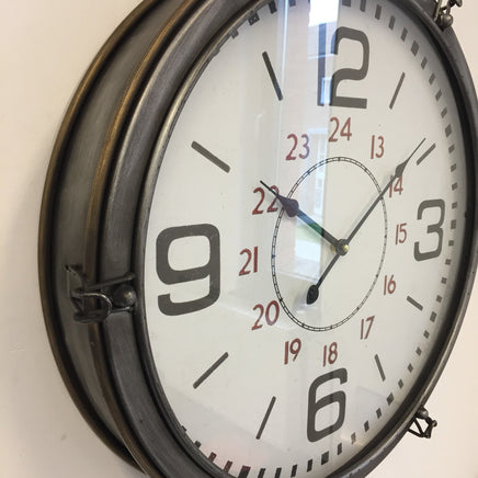 BeoXL - Wandklok vintage Marine industrieel