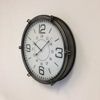 BeoXL - Wandklok vintage Marine industrieel