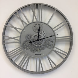 BeoXL - Wandklok SILVER INDUSTRIEEL DESIGN